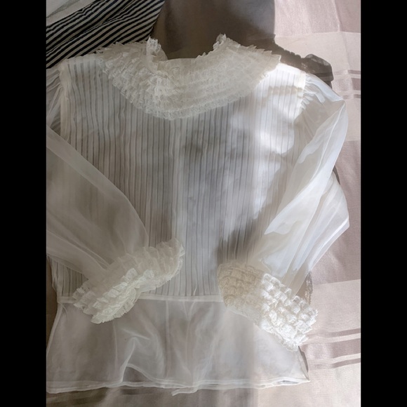 Sheer Ruffled Top - Picture 2 of 4